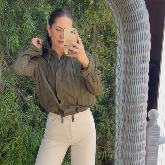 Brandy Melville camo green lightweight jacket sz s - Picture 6 of 6